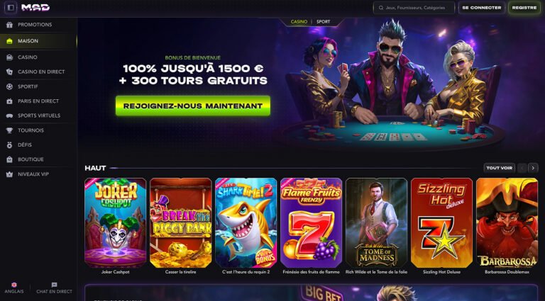 Découvrez les Meilleures Offres de Madcasino France, Bonus et Tours Gratuits, madcasino tours gratuits